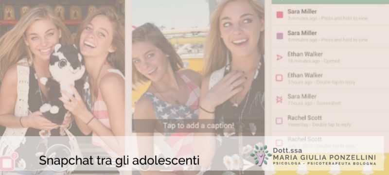 Snapchat tra gli adolescenti